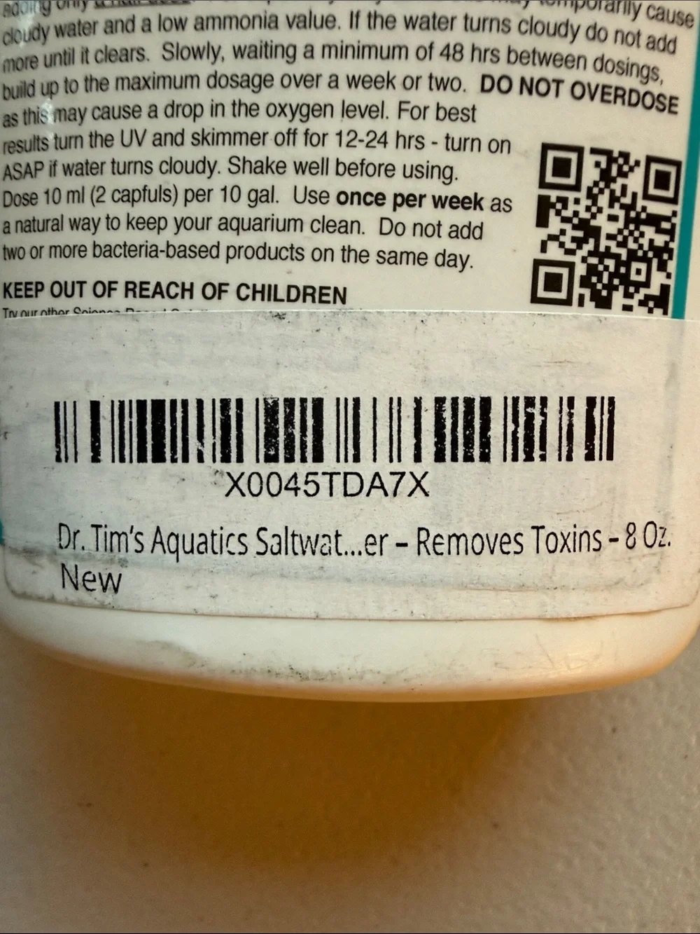 Waste-Away Natural Aquarium Cleaner - Blue Bottle